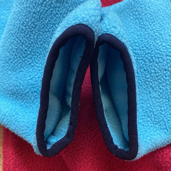 Patagonia Girl’s 10 M Synchilla Pullover T-Snap Fleece Blue Red Outdoor Hike Ski - Picture 14 of 16